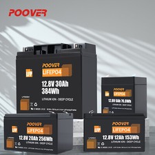 12V LiFePO4 Akku 6Ah 12Ah 20Ah 30Ah Lithium Batterie BMS für Aussenborder RV