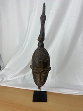 Afrika Maske Holzmaske Baule Stamm Elfenbeinküste Antik Orginal Handgeschnitzt