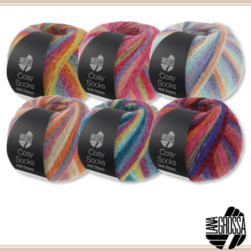 Lana grossa cosy socks multi - lana,