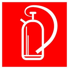 2 Aufkleber Brandschutz Schild