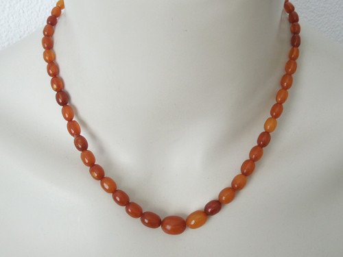 Antik kette bernstein oliven - antik,