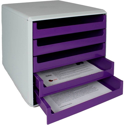 Schubladenbox violett - m&m,