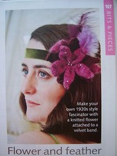 Flower and feather headband - and,