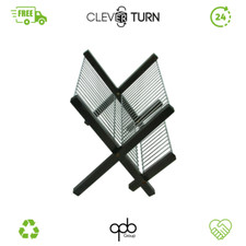 Relaxdays Abtropfgestell | Edelstahl | 2 Ebenen | faltbar | Abtropfgitter | dunk