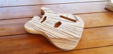 Telecaster Body Custom Tele E Gitarre Zebrano. Black Limba. Mahagoni.