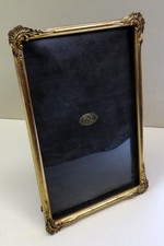 dekorativer großer alter Fotorahmen Stellrahmen goldfarben Barockstil