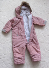H&M - Schneeanzug Overall - abnehmbare Kapuze - Gr. 86 (1-2 Jahre) - Altrosee