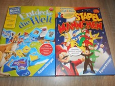 Entdecke die Welt + Stapelmännchen - 2 Lernspiele ab 5 Jahre - komplett 