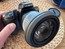 Minolta 500si + Sigma 28-200 3,8-5,6 und Cullmann Tasche