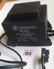 Monacor TRH-15011, Sicherheitstrafo, 11,5 V, 12A, 150 W, G3