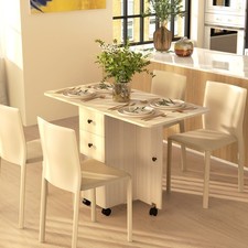 Klappbarer esstisch rollbarer - esstisch,,