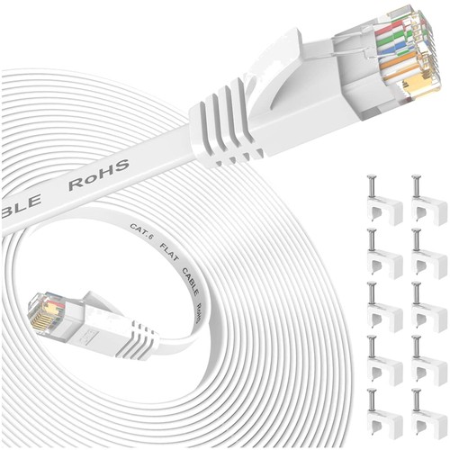 Ethernet kabel 10m - cat, flach