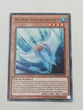 Yu-Gi-Oh Einzelkarte Weißer Stachelrochen bespielt