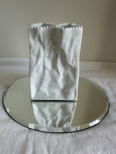 Rosenthal Studio Line Vase Design wie Zerknülltes Packpapier weiß guter Zustand