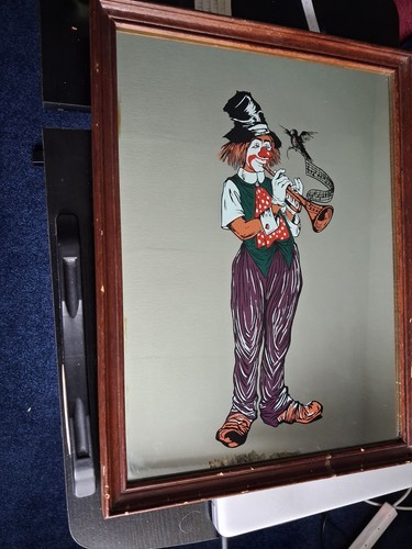 Vintage clown spiegel - vintage,