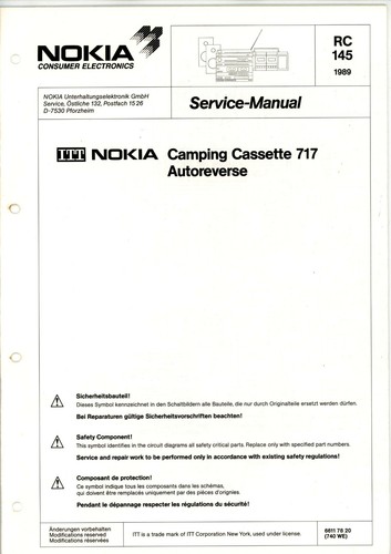 Itt nokia service - itt, manual