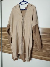 Braune Blusenjacke mit Kapuze