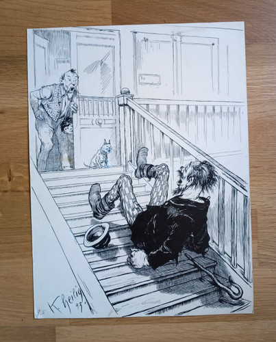 Karl heilig originalzeichnung - karl, heilig,