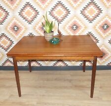 1960er Jahre Teak Esstisch N&R Møbler danish design 80x120cm ausziehbar 2,14m