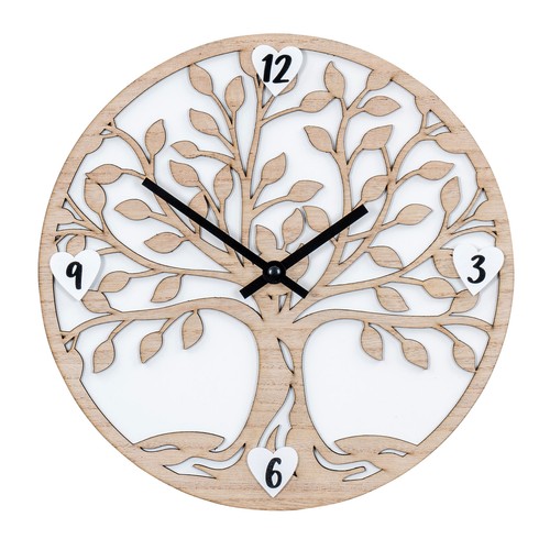 Wanduhr holz 30x30cm - holz, des