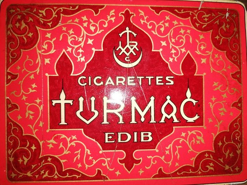 Antike blechdose turmac - antike,