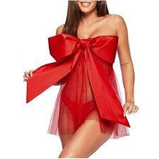 Elegantes Rotes Babydoll mit
