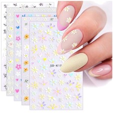 Nagelsticker Blumen 3D