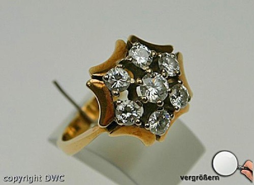 Ring mit brillanten - ring, brillant