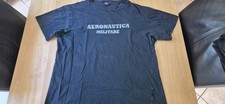 AERONAUTICA MILITARE AIRCRAFT T-SHIRT SCHWARZ GR XL GUTER ZUSTAND