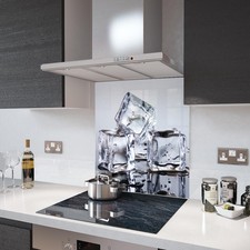 Glas Splashbacks Eiswürfel