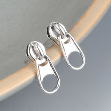 B35 Ohrringe Reißverschluss Zipper 925 Sterlingsilber