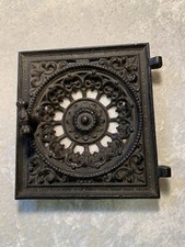 antike Ofen Tür Guß Eisen dekorativ, ca.1880, Jugendstil ,