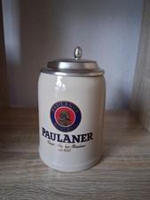 Bierkrug mit Deckel, Paulaner
