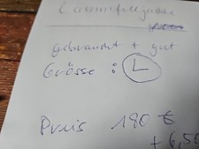 Lammfelljacke Herren, Größe