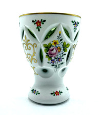 Vintage Pokal Überfang Glas