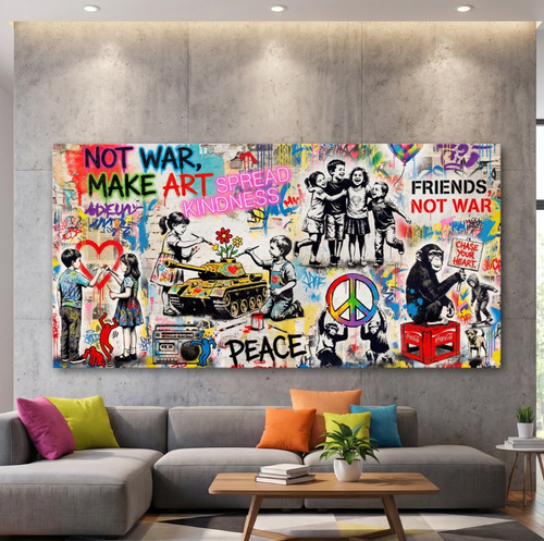 Banksy graffiti wandkunst - graffiti,