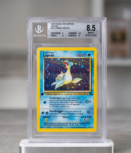 Lapras holo rare fossil - lapras,