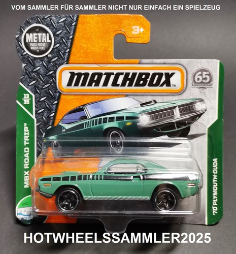 Matchbox 1970 plymouth - "1970,