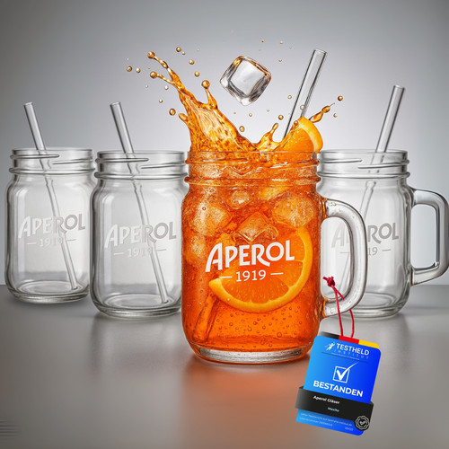 Aperol spritz gläser mit 360 - spritz,