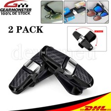 2PCS Brillenhalter Sonnenbrillen Brillenhalterung Tickets Clip Auto Sonnenblende