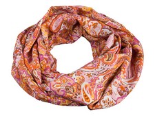 Damen-Rundschal Paisley Blumen