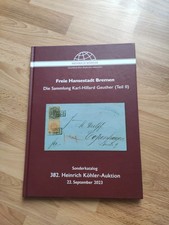 382 Köhler-Auktion: Freie Hansestadt Bremen, Slg Karl-Hillard Geuther