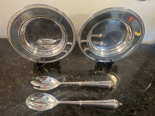 Versilbertes servierset mit - servierset,