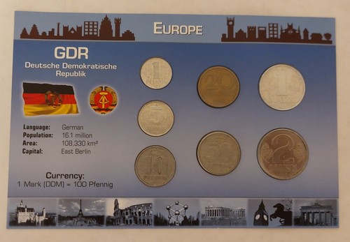 Kursmünzensatz ddr - ddr, 1