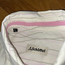 Schöffel, Wander- Outdoor- Bluse- Hemd, 40, Creme/ Rosa/ Grün, Topzustand