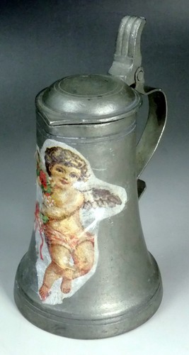 Alte kleine zinnkanne mit - alte,