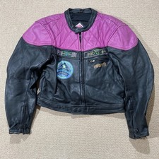 Vintage leder motorrad jacke - leder,