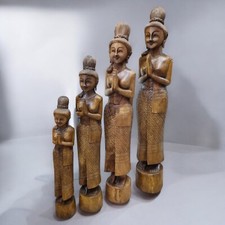 Massivholz Statue Holz