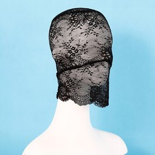 Bequeme Vollgesichtsmaske Halloween Spitze Kapuze Kostüm Maske Gesch