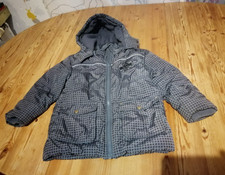 Outburst Winterjacke Kinderjacke Gr. 116 gefüttert kariert Kapuze warm